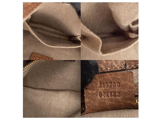 Bamboo Gucci Beiger Brauner GG Canvas Tote Bag - Ansicht 15