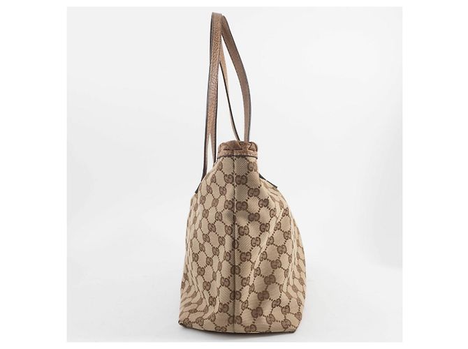 Bamboo Gucci Beiger Brauner GG Canvas Tote Bag - Ansicht 5
