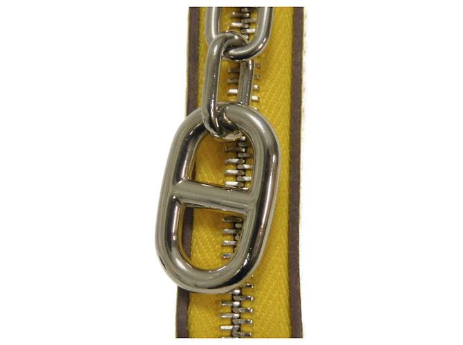 Monedero de cuero Evercalf amarillo Hermès - vista 13
