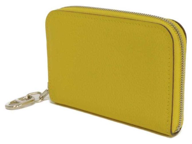 Monedero de cuero Evercalf amarillo Hermès - vista 2