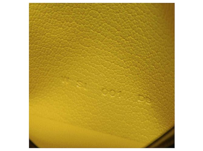 Monedero de cuero Evercalf amarillo Hermès - vista 7