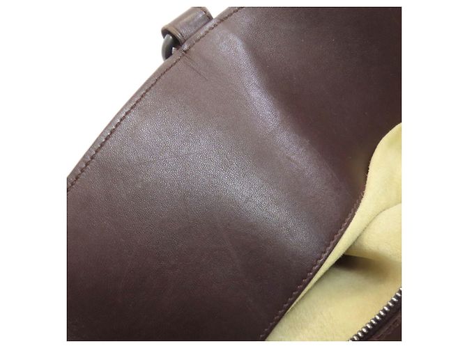 Borsa Intrecciato Bottega Veneta in pelle di vitello marrone - vista 13