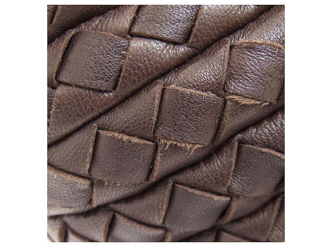 Borsa Intrecciato Bottega Veneta in pelle di vitello marrone - vista 17