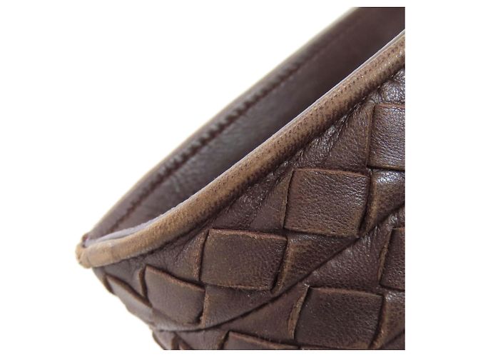 Borsa Intrecciato Bottega Veneta in pelle di vitello marrone - vista 19
