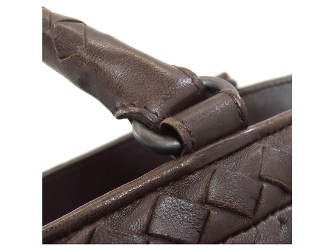 Borsa Intrecciato Bottega Veneta in pelle di vitello marrone - vista 20