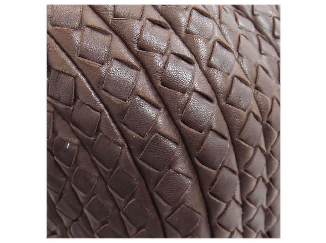 Borsa Intrecciato Bottega Veneta in pelle di vitello marrone - vista 23