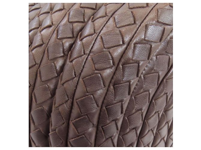 Borsa Intrecciato Bottega Veneta in pelle di vitello marrone - vista 24
