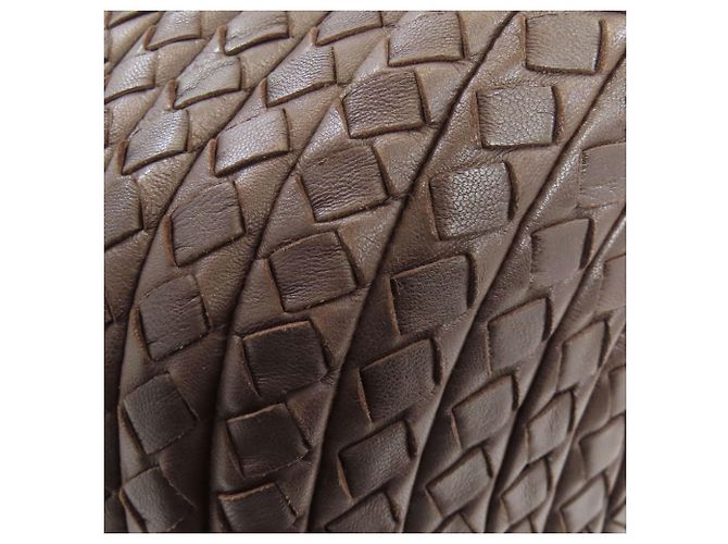 Borsa Intrecciato Bottega Veneta in pelle di vitello marrone - vista 26