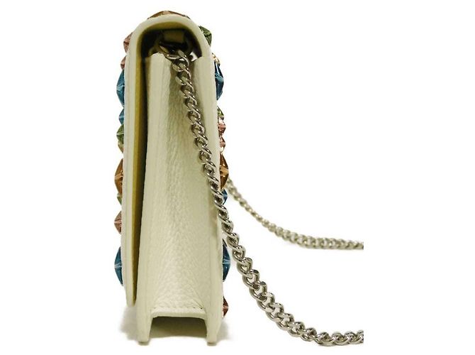 Borsa a tracolla Palace Chain di Jimmy Choo Bianco Crudo - vista 3