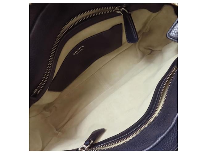 Prada Triangle Schultertasche Marineblau - Ansicht 5
