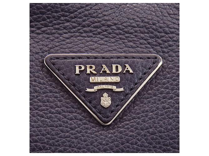 Prada Triangle Schultertasche Marineblau - Ansicht 8
