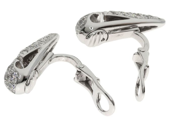 Bulgari Orecchini a clip in diamante in oro bianco 18K Bvlgari - vista 3