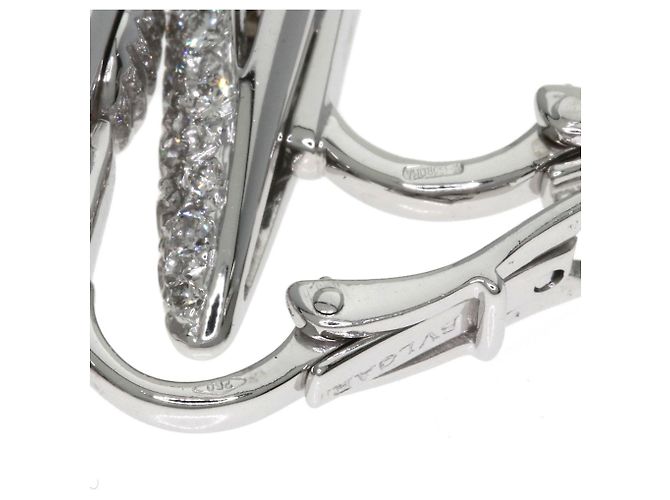Bulgari Orecchini a clip in diamante in oro bianco 18K Bvlgari - vista 5