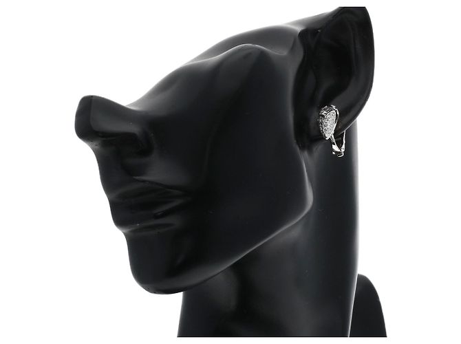 Bulgari Orecchini a clip in diamante in oro bianco 18K Bvlgari - vista 6