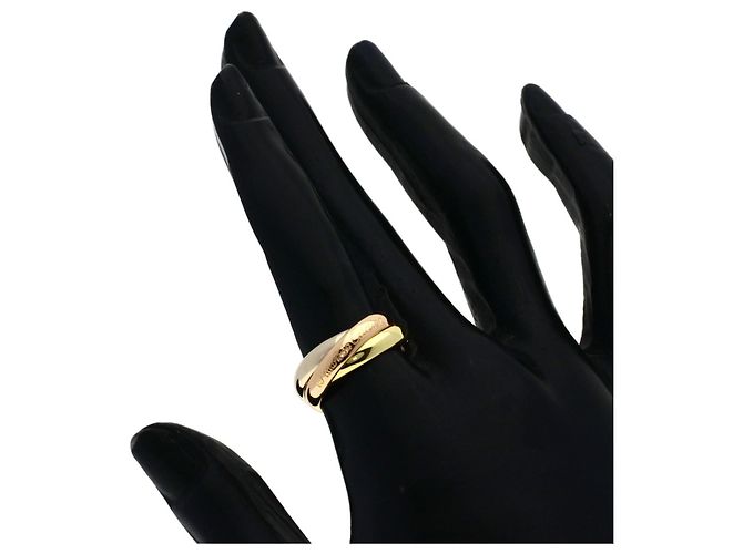 Anello Cartier Trinity in oro rosa bianco e giallo 18K - vista 4