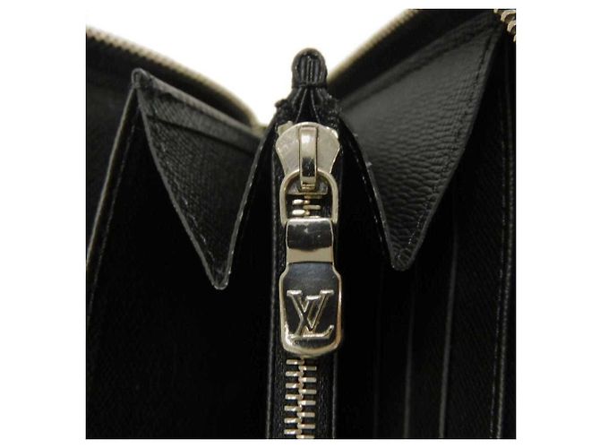 Zippy Louis Vuitton Taiga Noir Long Wallet Black - view 14