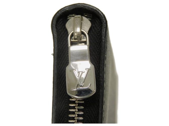 Zippy Louis Vuitton Taiga Noir Long Wallet Black - view 17