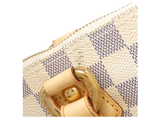 Borsa Tote Saleya PM N51186 di Louis Vuitton Bianco Blu - vista 13