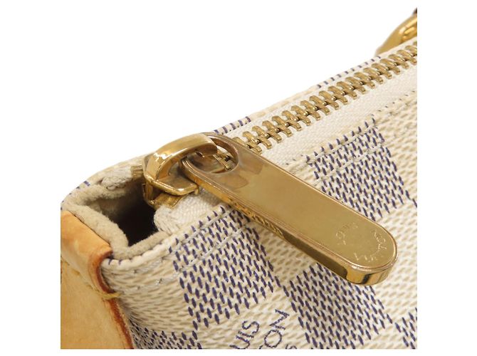 Borsa Tote Saleya PM N51186 di Louis Vuitton Bianco Blu - vista 16