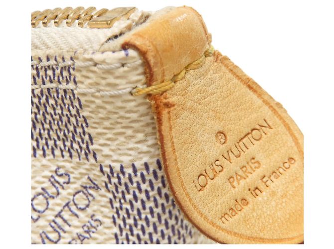 Borsa Tote Saleya PM N51186 di Louis Vuitton Bianco Blu - vista 17
