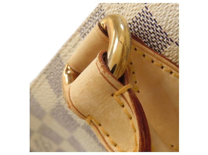 Borsa Tote Saleya PM N51186 di Louis Vuitton Bianco Blu - vista 18