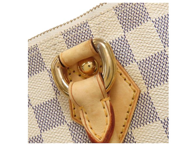 Borsa Tote Saleya PM N51186 di Louis Vuitton Bianco Blu - vista 19
