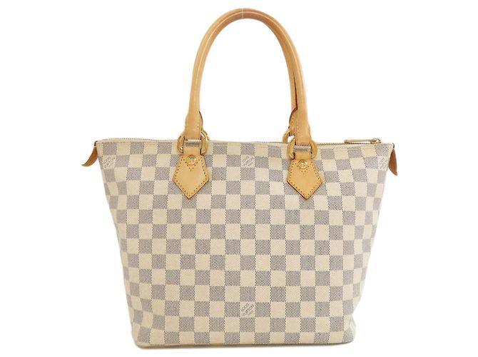 Borsa Tote Saleya PM N51186 di Louis Vuitton Bianco Blu - vista 2