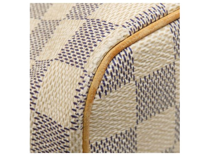Borsa Tote Saleya PM N51186 di Louis Vuitton Bianco Blu - vista 24