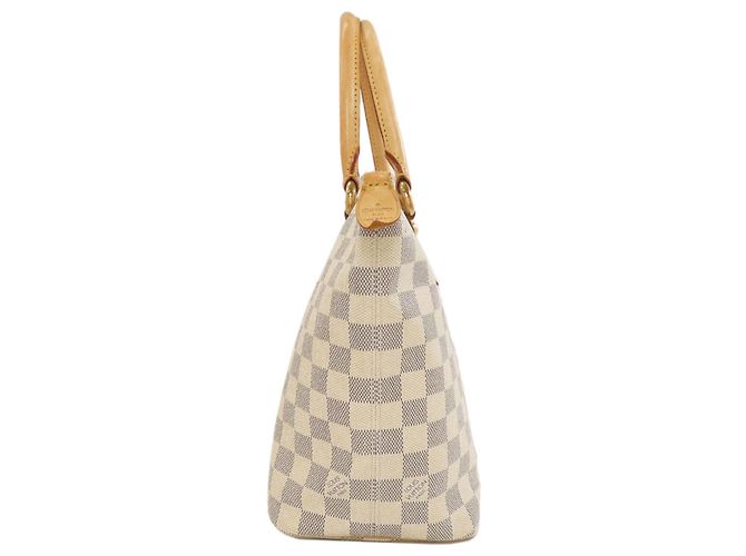 Borsa Tote Saleya PM N51186 di Louis Vuitton Bianco Blu - vista 3