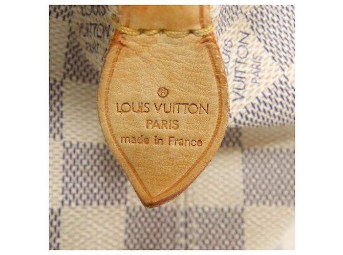 Borsa Tote Saleya PM N51186 di Louis Vuitton Bianco Blu - vista 6