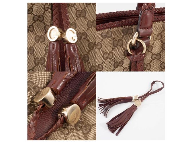 Gucci GG Canvas Tote Bag Braun - Ansicht 17