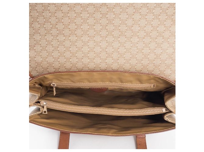 Céline Celine Macadam Tote Handtasche Braun Beige - Ansicht 13