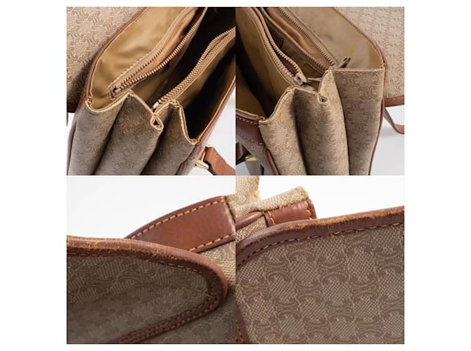 Céline Celine Macadam Tote Handtasche Braun Beige - Ansicht 16