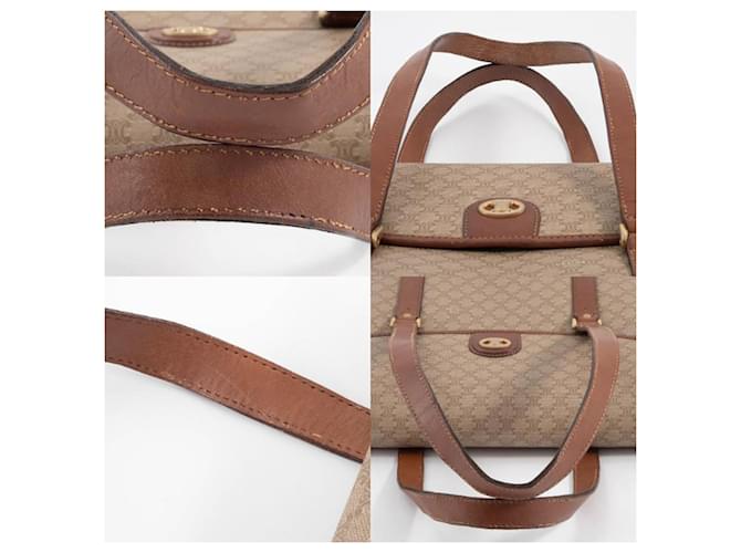 Céline Celine Macadam Tote Handtasche Braun Beige - Ansicht 17