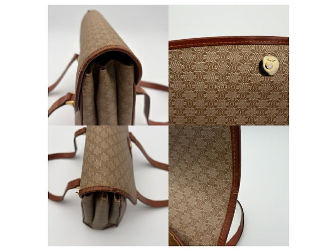 Céline Celine Macadam Tote Handtasche Braun Beige - Ansicht 19