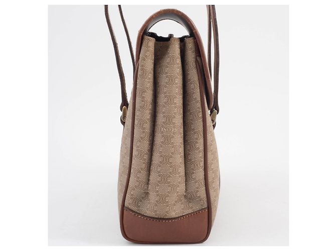 Céline Celine Macadam Tote Handtasche Braun Beige - Ansicht 4