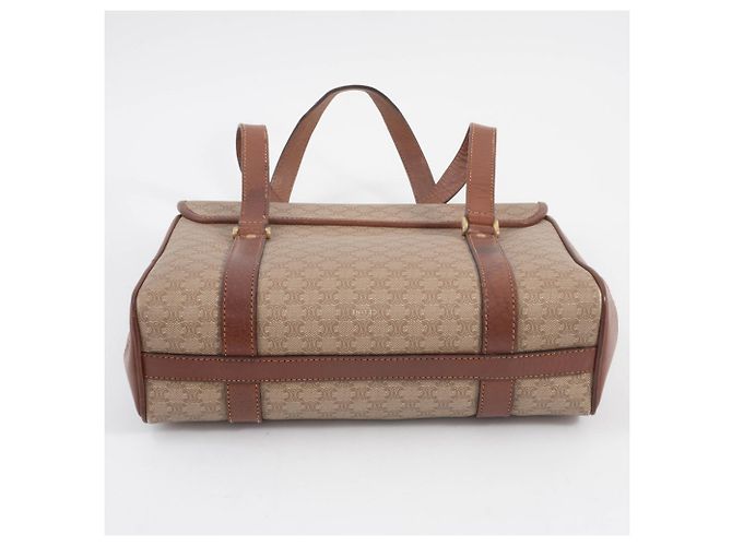 Céline Celine Macadam Tote Handtasche Braun Beige - Ansicht 7