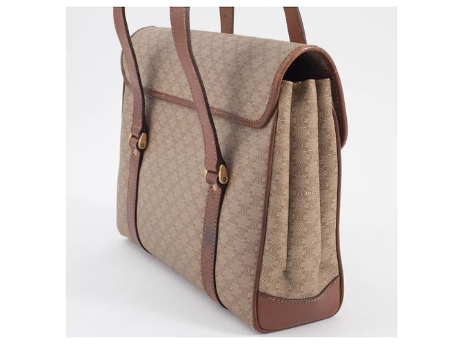 Céline Celine Macadam Tote Handtasche Braun Beige - Ansicht 9