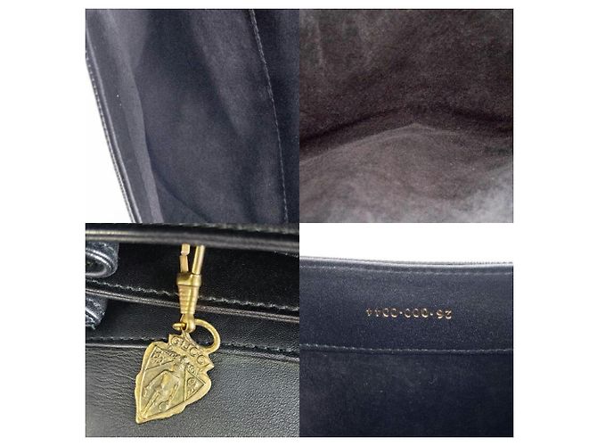 Bolsa de couro Gucci Preto - vista 14