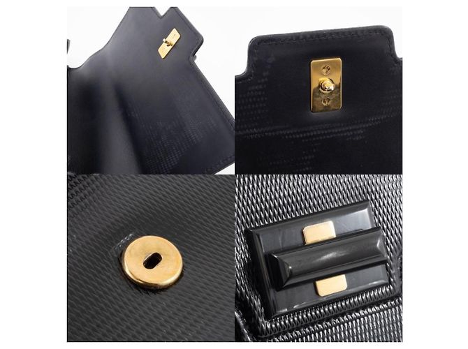 Bolsa de couro Gucci Preto - vista 17