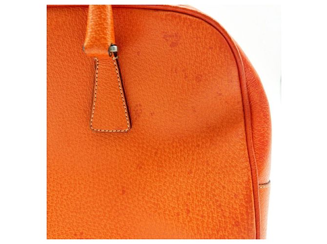 Prada Orange Leder Boston Tasche - Ansicht 10