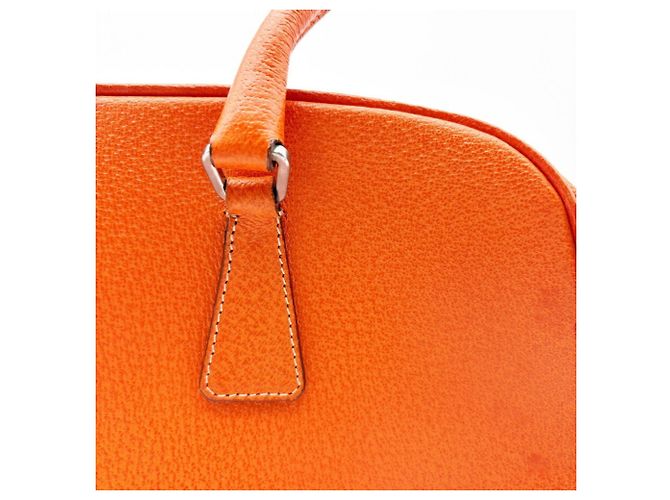 Prada Orange Leder Boston Tasche - Ansicht 11