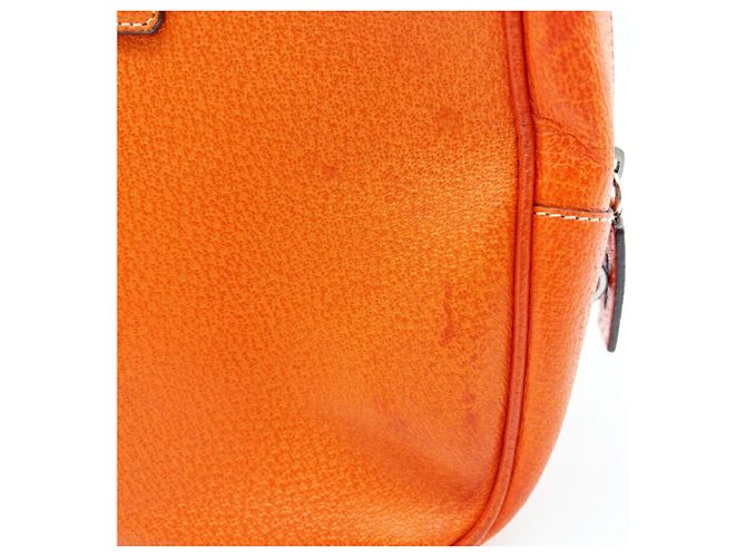 Prada Orange Leder Boston Tasche - Ansicht 12