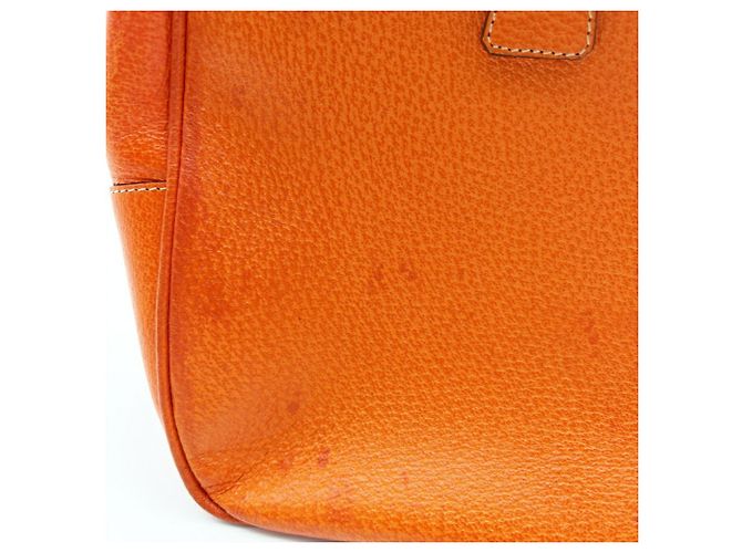 Prada Orange Leder Boston Tasche - Ansicht 13