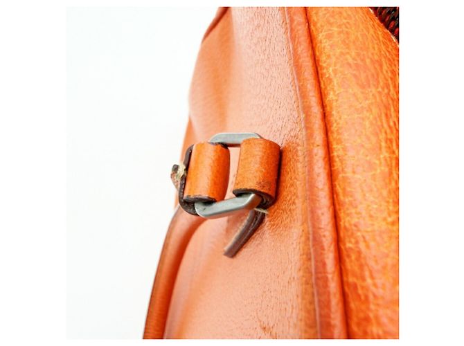 Prada Orange Leder Boston Tasche - Ansicht 14
