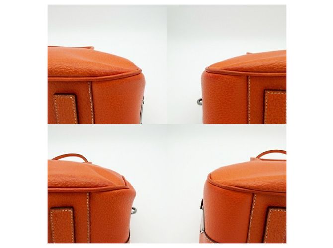 Prada Orange Leder Boston Tasche - Ansicht 15
