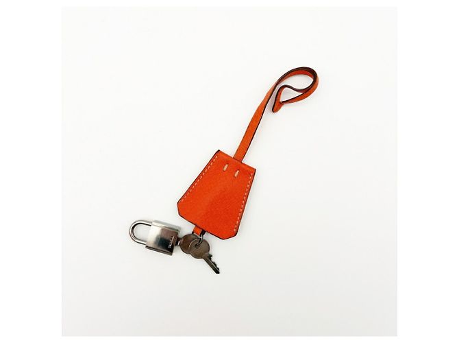 Prada Orange Leder Boston Tasche - Ansicht 17