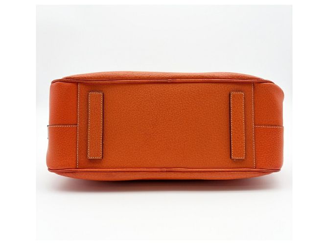 Prada Orange Leder Boston Tasche - Ansicht 5