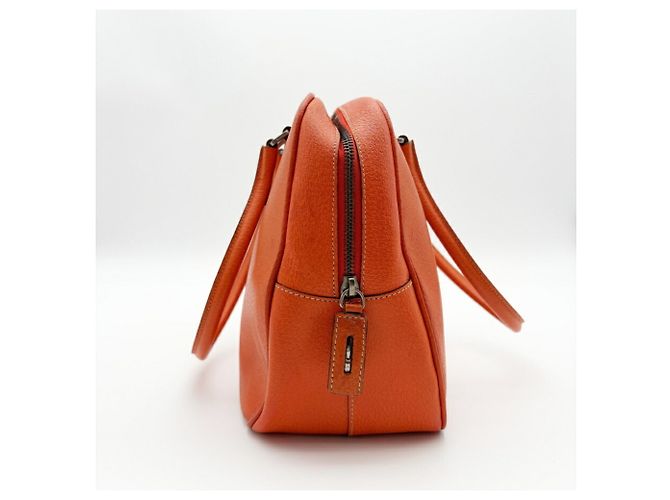Prada Orange Leder Boston Tasche - Ansicht 7