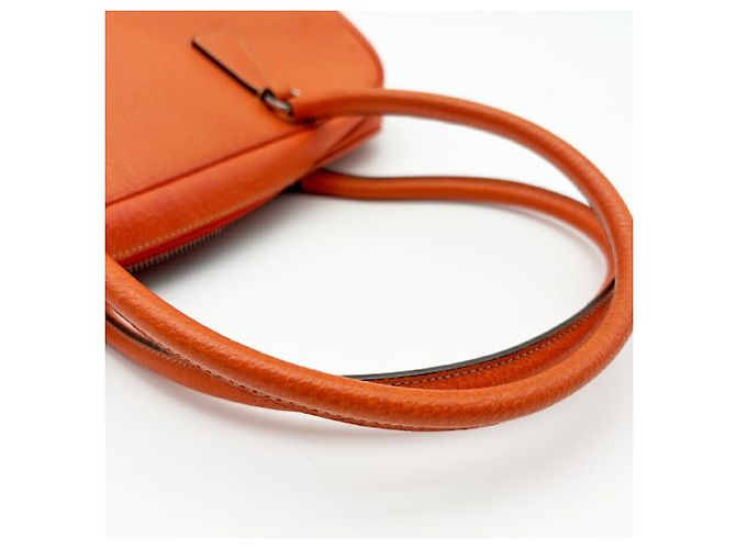 Prada Orange Leder Boston Tasche - Ansicht 9